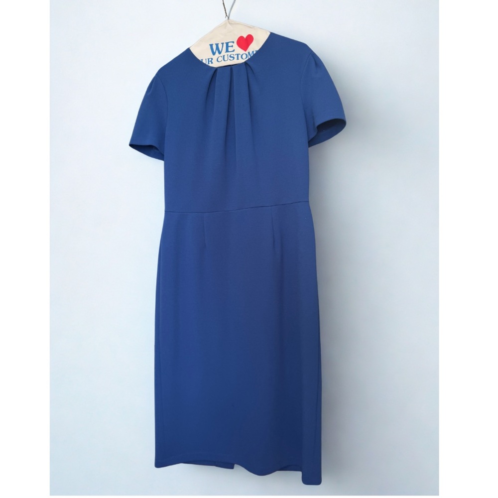 Maggy London Classic Blue Midi Dress